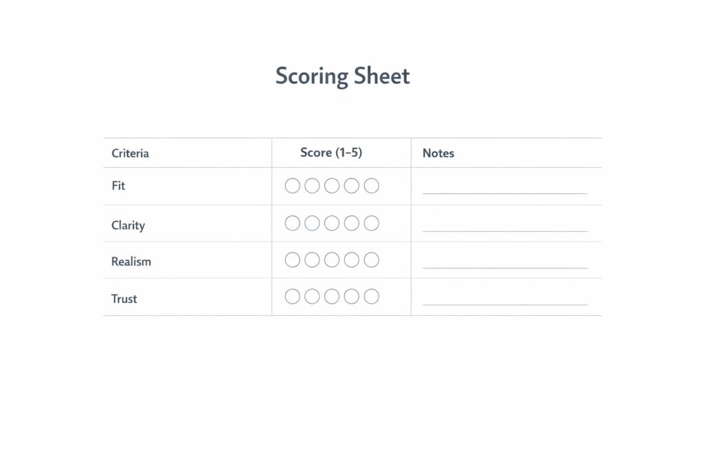 First affiliate product to recommend comparison notes